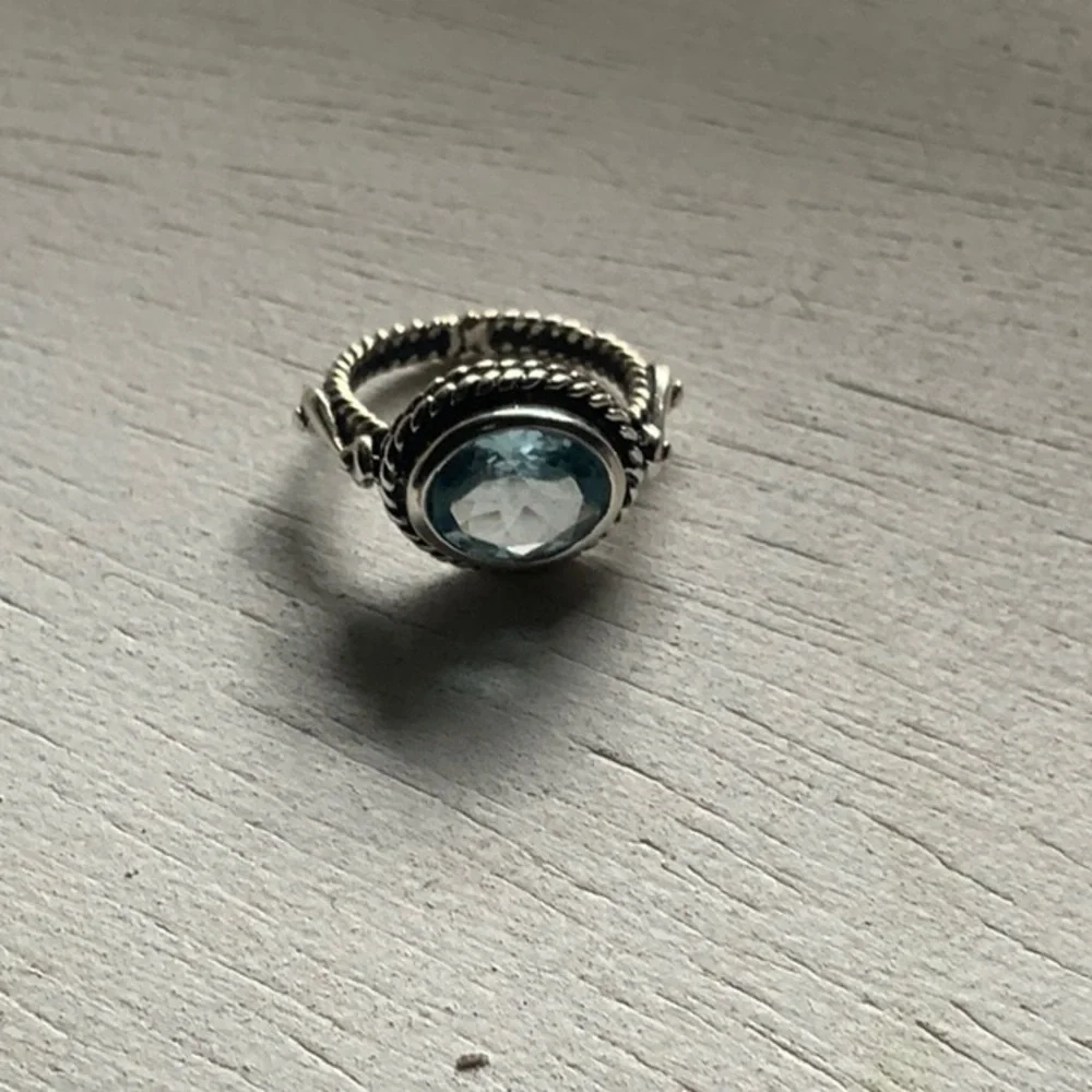 Silpada Aqua Blue size 7 ring - Picture 1 of 4